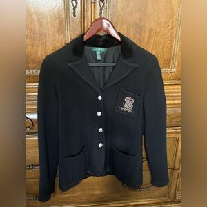Ralph Lauren Black Blazer with Silver Buttons